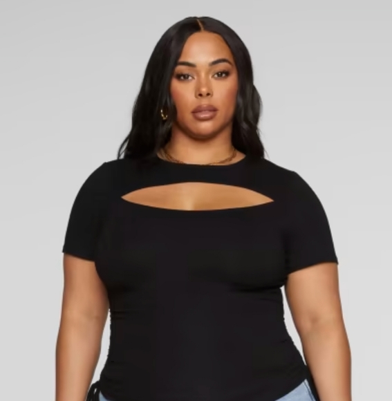 Side Drawstring Top - Picture 2 of 3